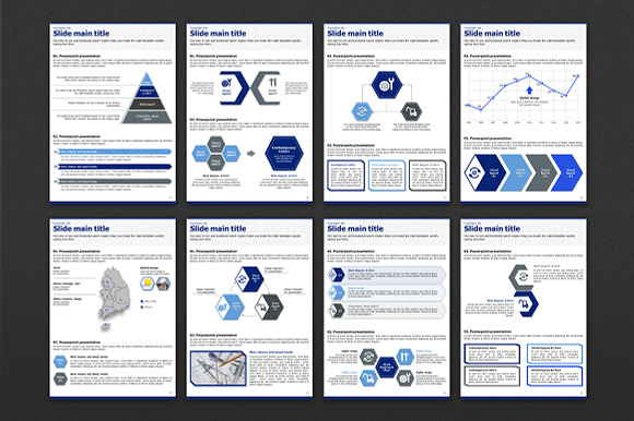 Blueprint PPT vertical templa in PowerPoint Templates - product preview 4