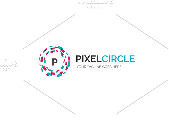 Pixel Circle V3 Logo in Logo Templates - product preview 1