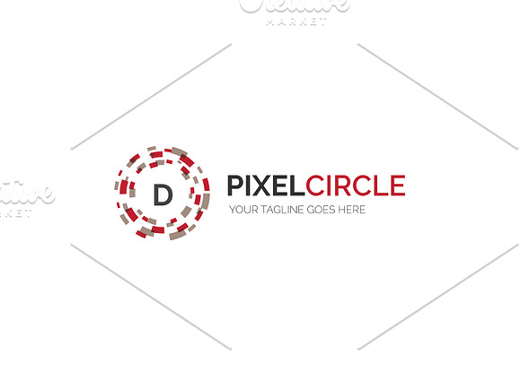 Pixel Circle V3 Logo in Logo Templates - product preview 3