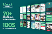 Savvy UI Kit (70 Plus UI Templates)