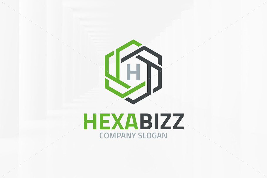 Hexa Bizz - Letter Logo in Logo Templates - product preview 8