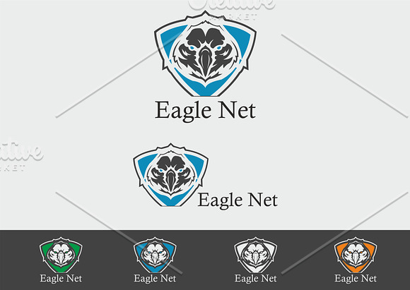 Eagle Net Logo Template in Logo Templates - product preview 4
