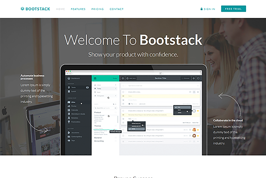 Bootstack - App Landing Page Theme in Bootstrap Themes - product preview 8