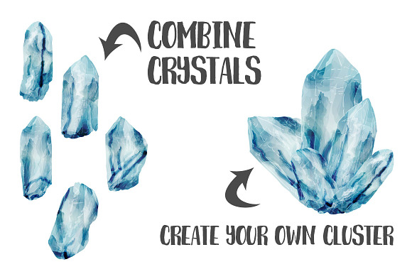 Watercolor Crystal Creation Kit in Objects - product preview 1