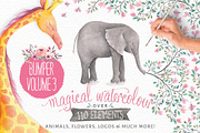 Magical Watercolor animals Vol 3