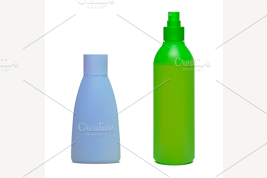 Set of cosmetic bottles in Objects - product preview 8