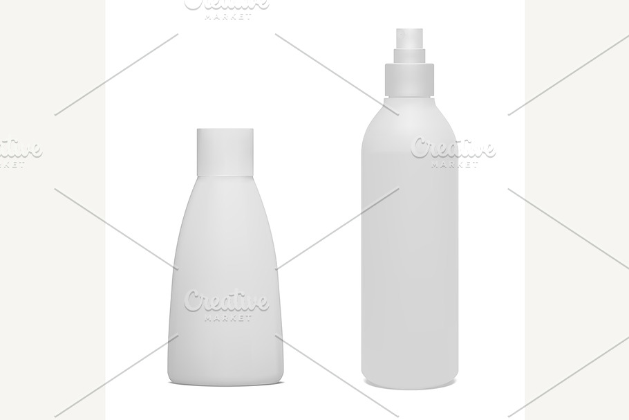 Set of cosmetic bottles. in Objects - product preview 8