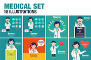 Vector Medical Set