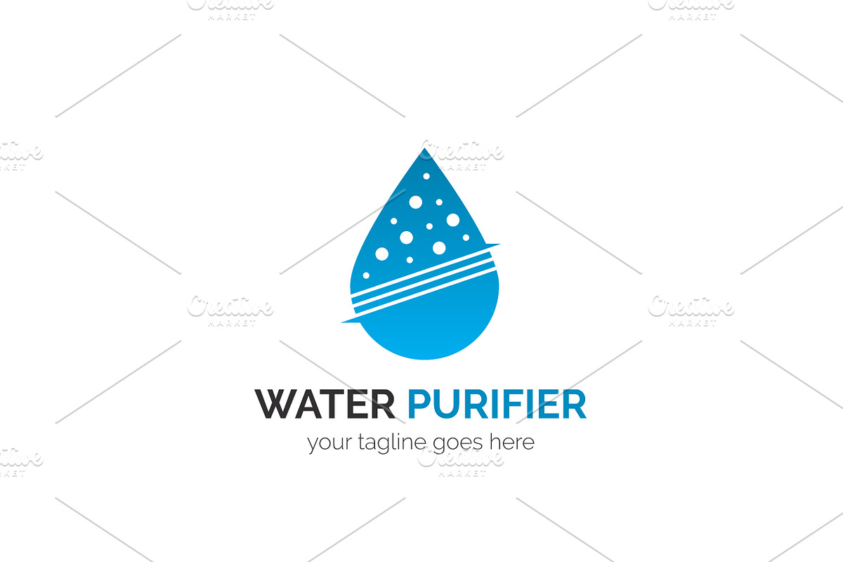 Water Purifier Logo in Logo Templates - product preview 8
