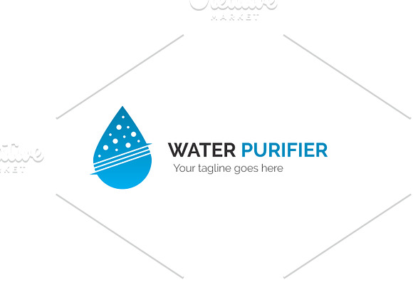 Water Purifier Logo in Logo Templates - product preview 1