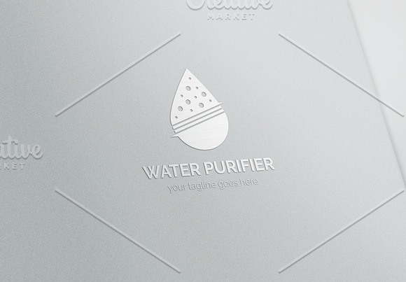 Water Purifier Logo in Logo Templates - product preview 3