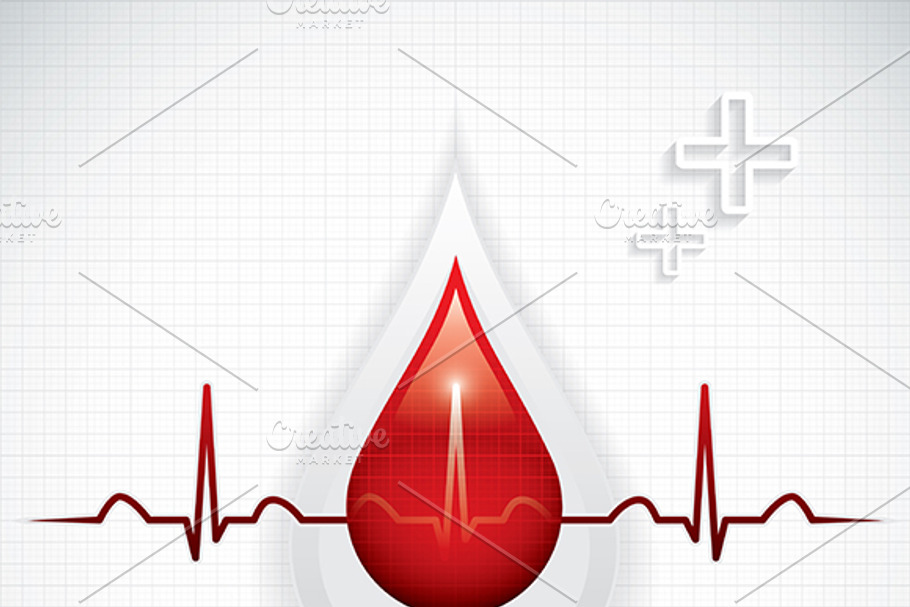 Blood donation background in Illustrations - product preview 8