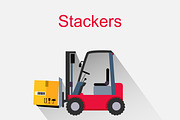 Stackers Icon Design Style Flat