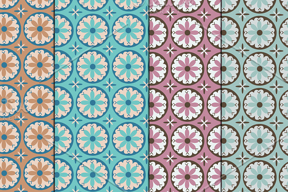 Floral seamless patterns in Patterns - product preview 4