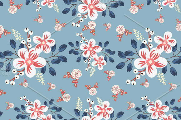 Floral backgrounds in Patterns - product preview 1