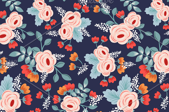 Floral backgrounds in Patterns - product preview 3