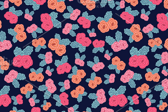 Floral backgrounds in Patterns - product preview 4