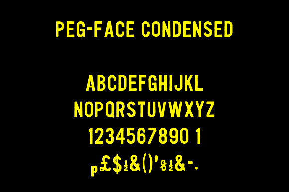 Peg-Face in Fonts - product preview 2