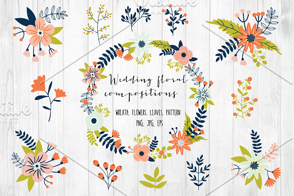60%OFF• Flowers Bundle 480+ elements in Illustrations - product preview 10