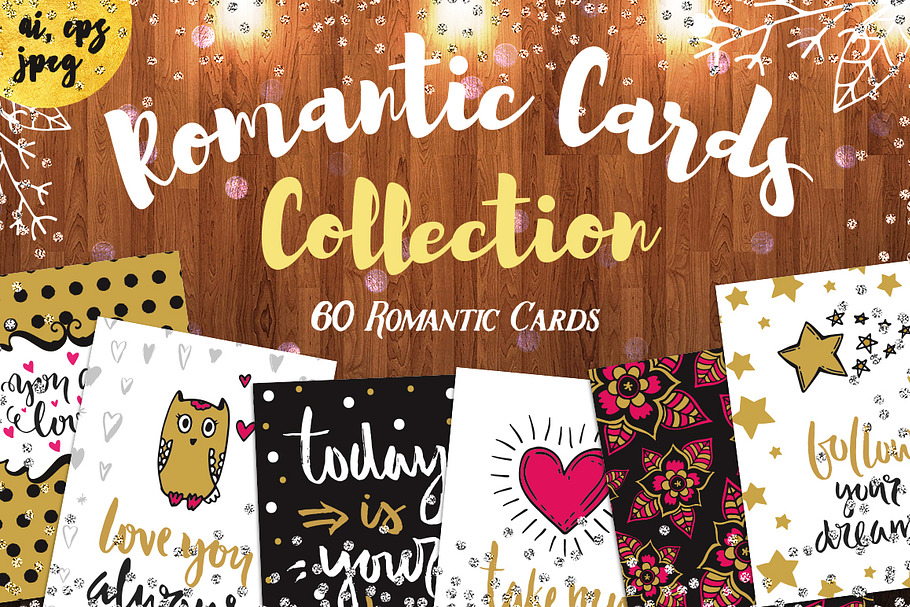 60 Valentine's Day Romantic Cards #4 in Illustrations - product preview 8