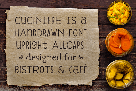 Cuciniere Font + 40 Icons (Handmade) in Icon Fonts - product preview 1