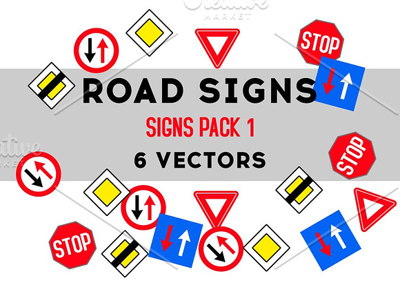 Road Signs PACK 1 in Objects - product preview 1