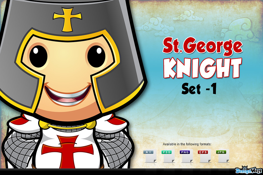 St. George Knight Character - Set 1