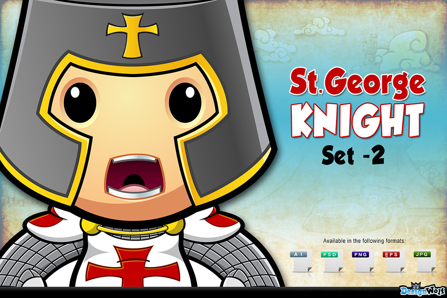 St. George Knight Character - Set 2