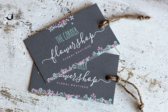 The Blooming Elegant Font Trio in Elegant Fonts - product preview 4