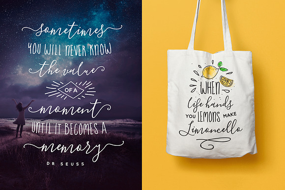 The Blooming Elegant Font Trio in Elegant Fonts - product preview 5