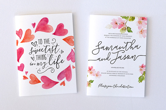 The Blooming Elegant Font Trio in Elegant Fonts - product preview 6